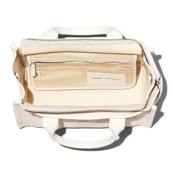 MARC JACOBS The Leather Medium Tote Bag – Cotton - Picture 5 of 10